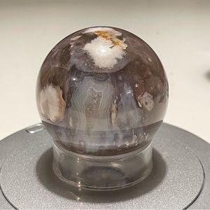 Captivating Blue Flower Agate Sphere